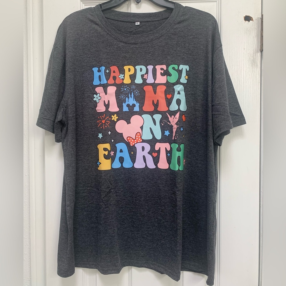 **NEW Gray Ladies Happy Shirt XL